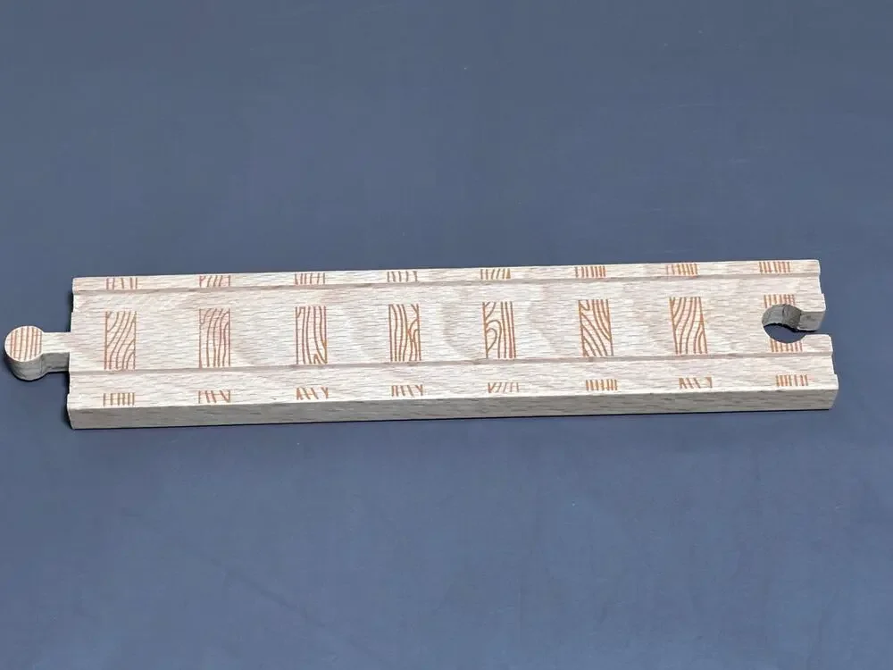 Straight Thomas & Friends Wooden Railway Train Track or Road Double Sided 8'